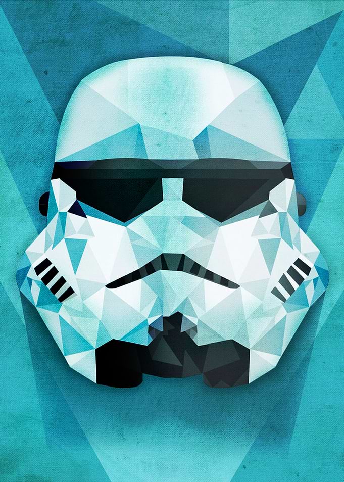 Polygonal poster