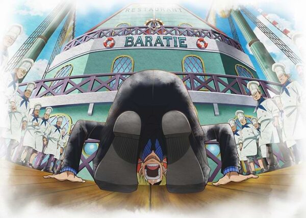 Iconic Watercolor Sanji's Departure From Baratie