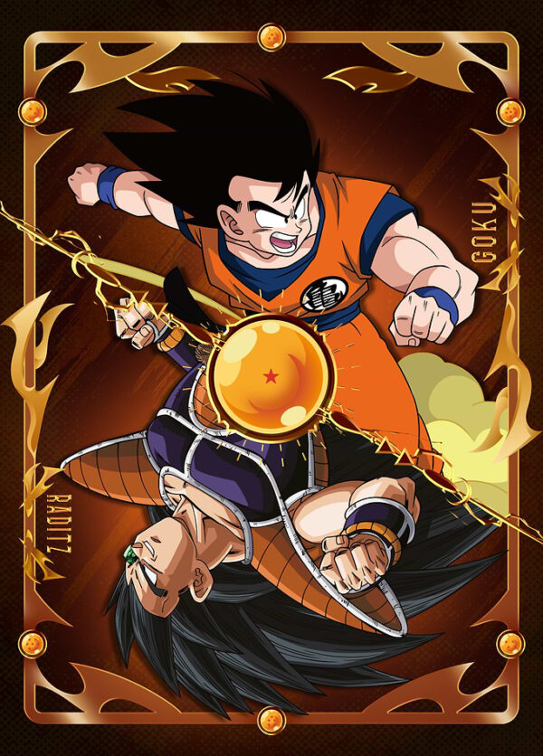 Боевая карта DBZ: Гоку против Радица