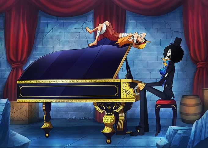 Iconic Moments Brushed Luffy & Brook