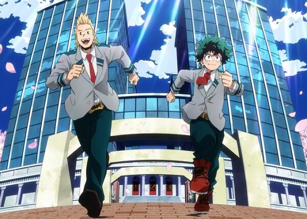 Izuku and Mirio Running