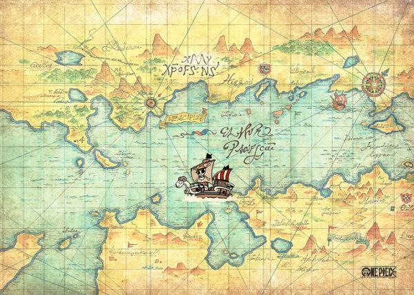 One Piece Pirate Map