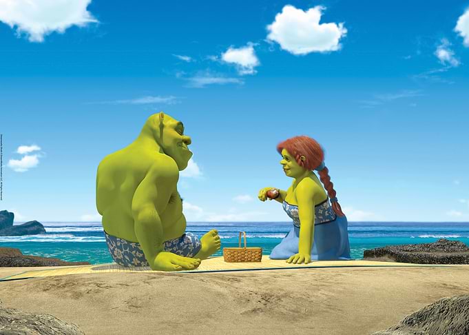 Shrek and Fiona's vacation