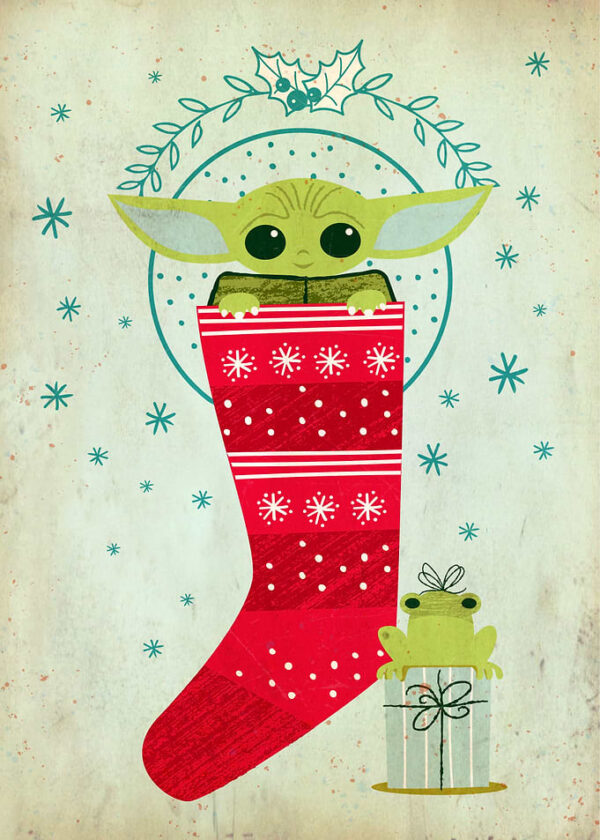 Child and the frog poster