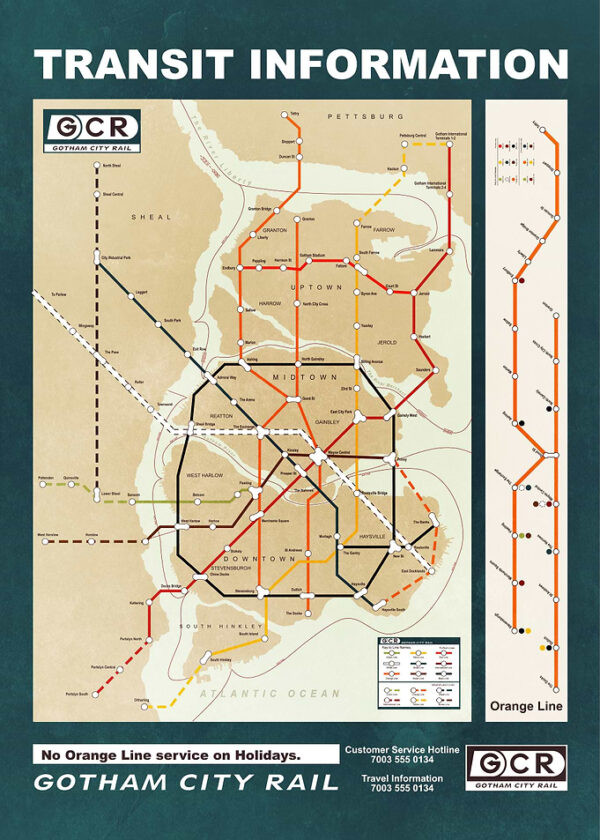 Gotham City map