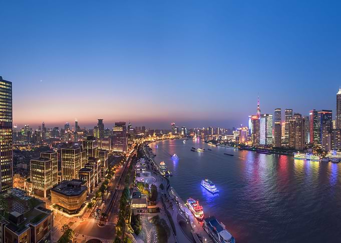 The Blue Hour in Shanghai