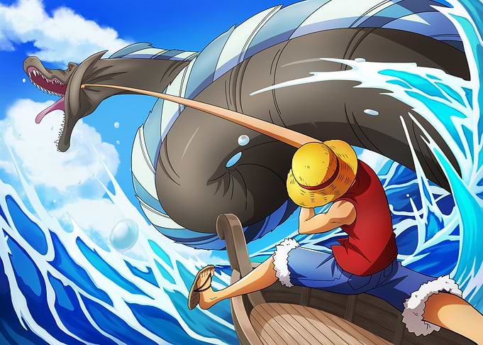 Iconic Moments Brushed Luffy & Lord of the Coast