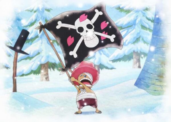 Iconic Watercolor Chopper With Dr. Hiruluk's Flag