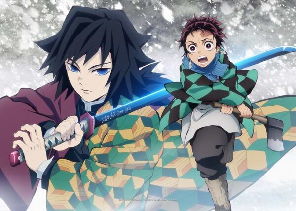 Tanjiro and Giyu in Action