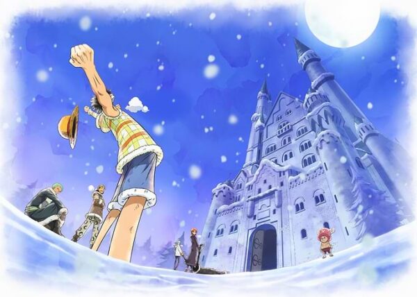 Iconic Watercolor Luffy Asking Chopper To Join The Crew