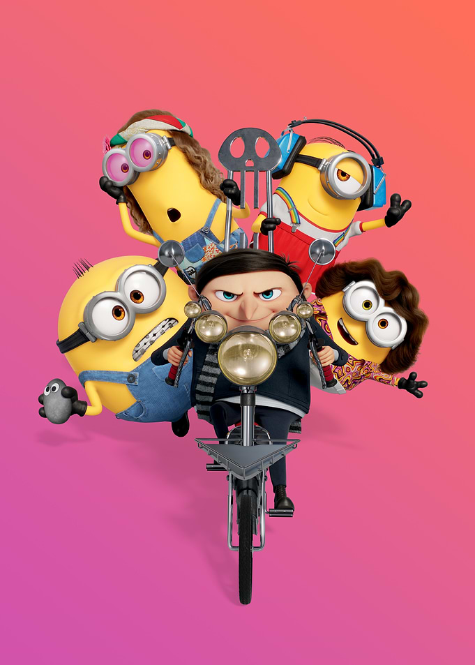 Gru and Minions bike
