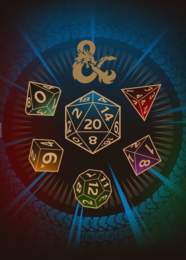 Dice Set Blue