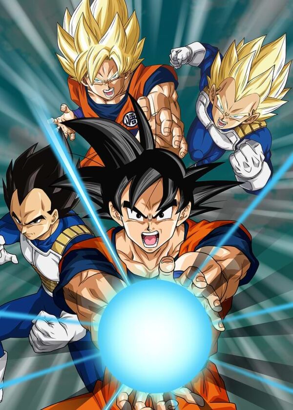 Goku, Vegeta Super Saiyan