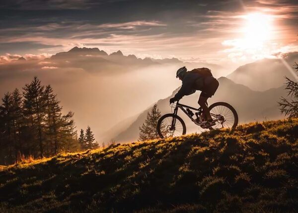 Golden hour biking