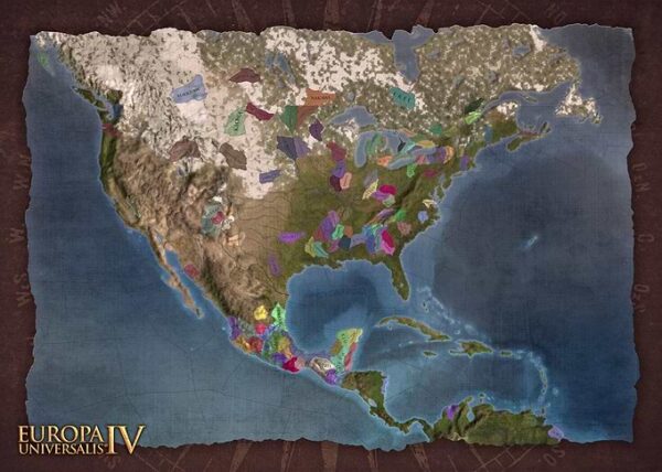 North America Brown Map
