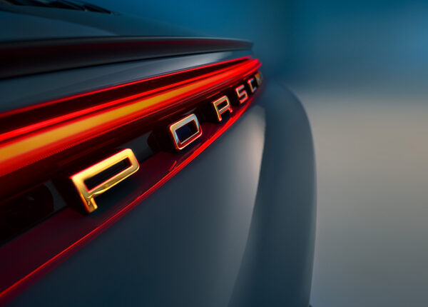 Porsche задние фонари свечение