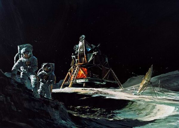 Painting on the Moon