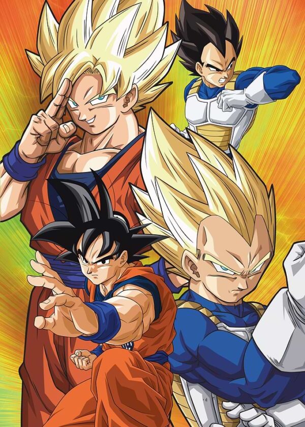Goku and Vegeta in Action