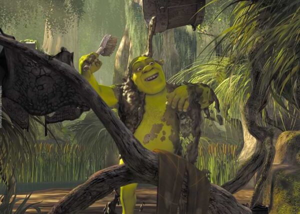 Shrek's shower