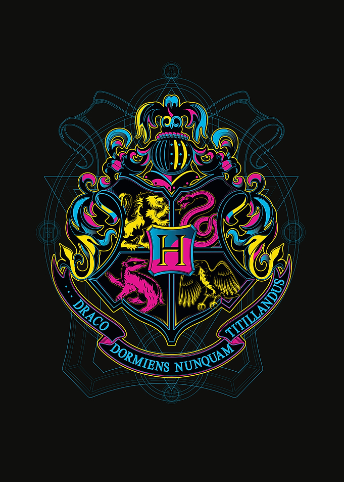 CMYK Hogwart's Crest