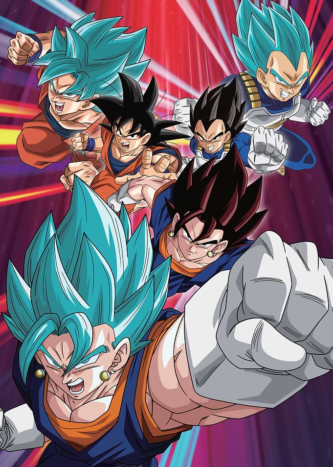 Vegeta Goku and Goku Black