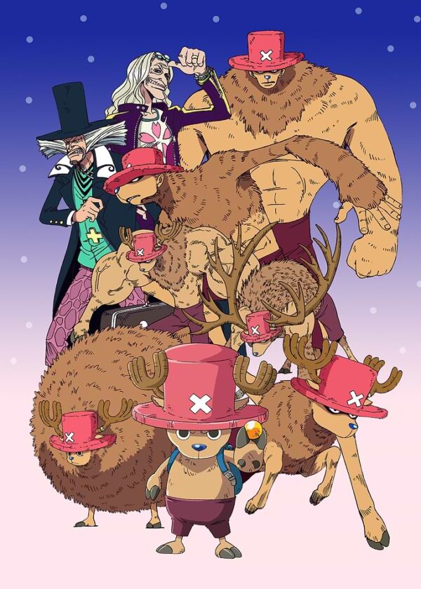 Alabasta Drum Island Chopper with Dr. Hiruluk and Dr. Kureha