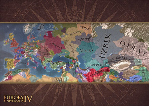 Eurasia Brown Map