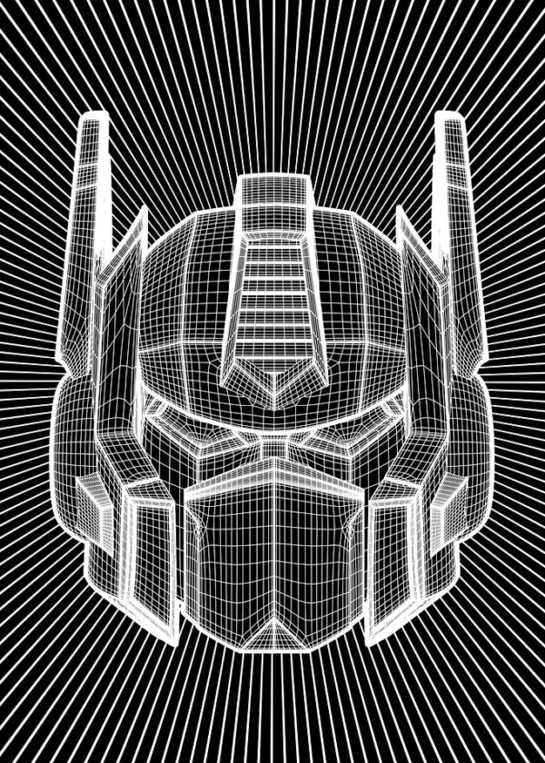 Optimus Prime Wireframe