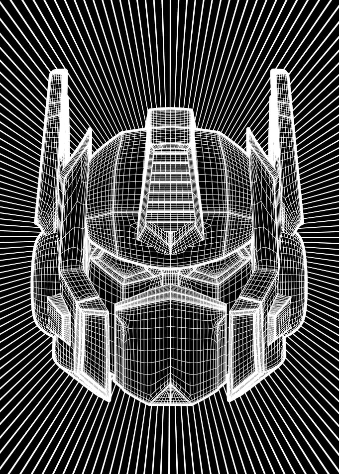 Optimus Prime Wireframe
