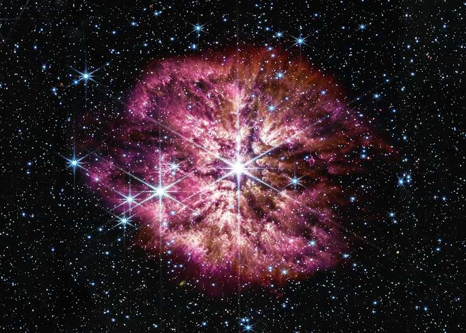 Blooming Wolf-Rayet Star