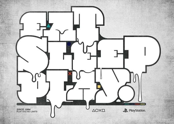 PlayStation Graffiti: ешь, спи, играй