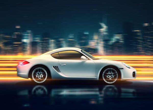 Ночная поездка на Porsche Cayman