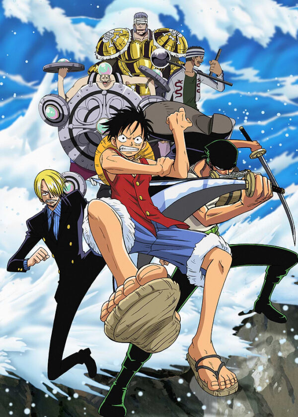 East Blue Luffy, Zoro and Sanji vs Krieg Pirates