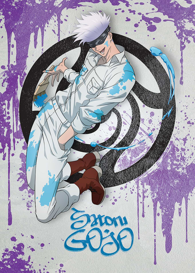 JJK Satoru Gojo Graffiti style