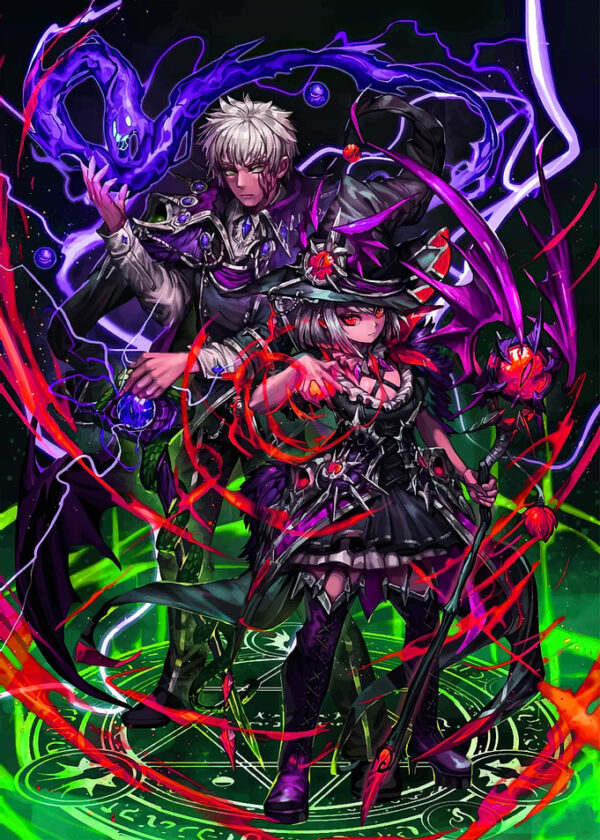 Fantasy Wizards with Magic and Power