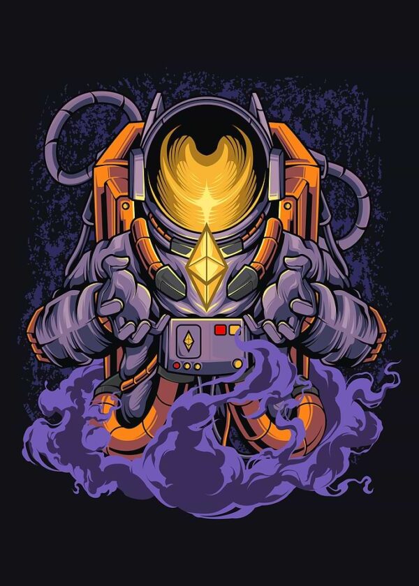 Ethereum Astronaut Digital Art