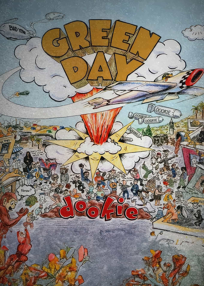 Green Day Dookie Album Cover Art