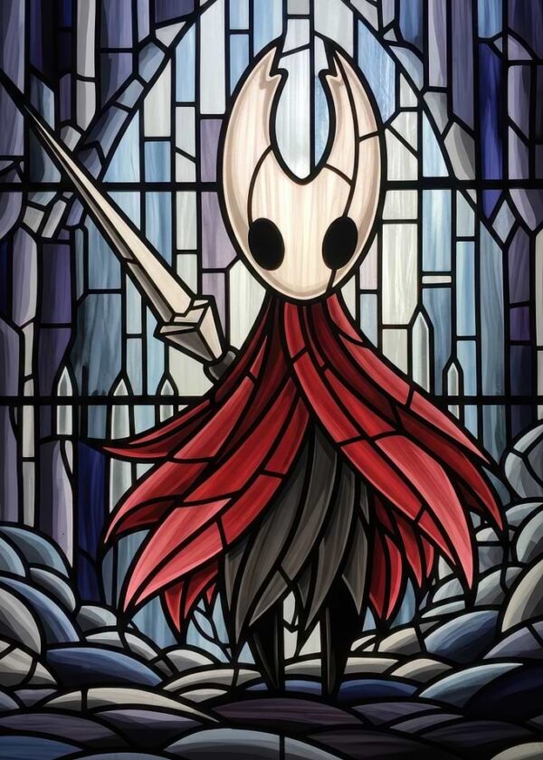 Hornet in Stained Glass Style