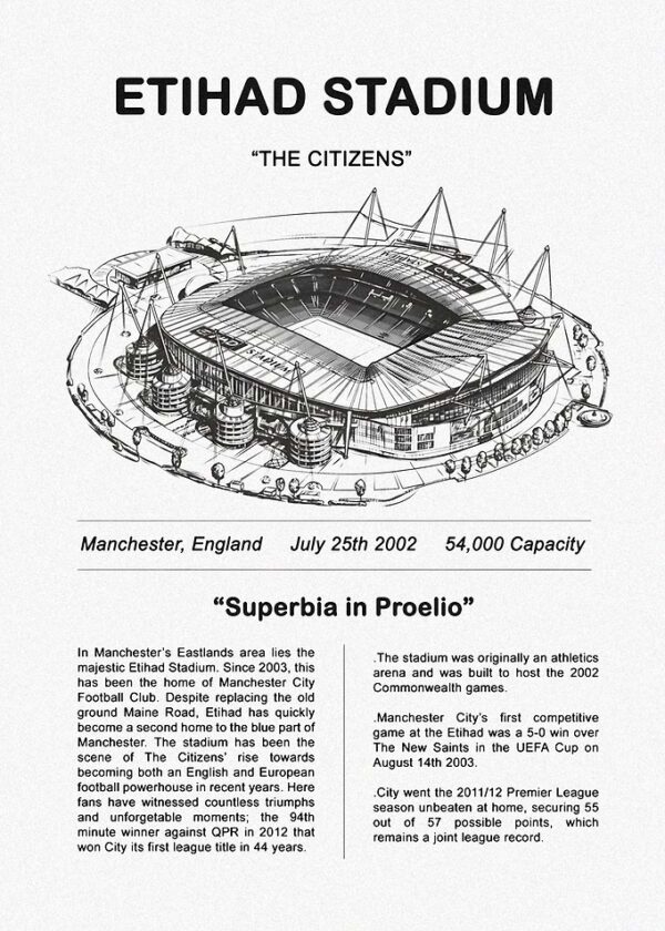 Etihad Stadium Blueprint