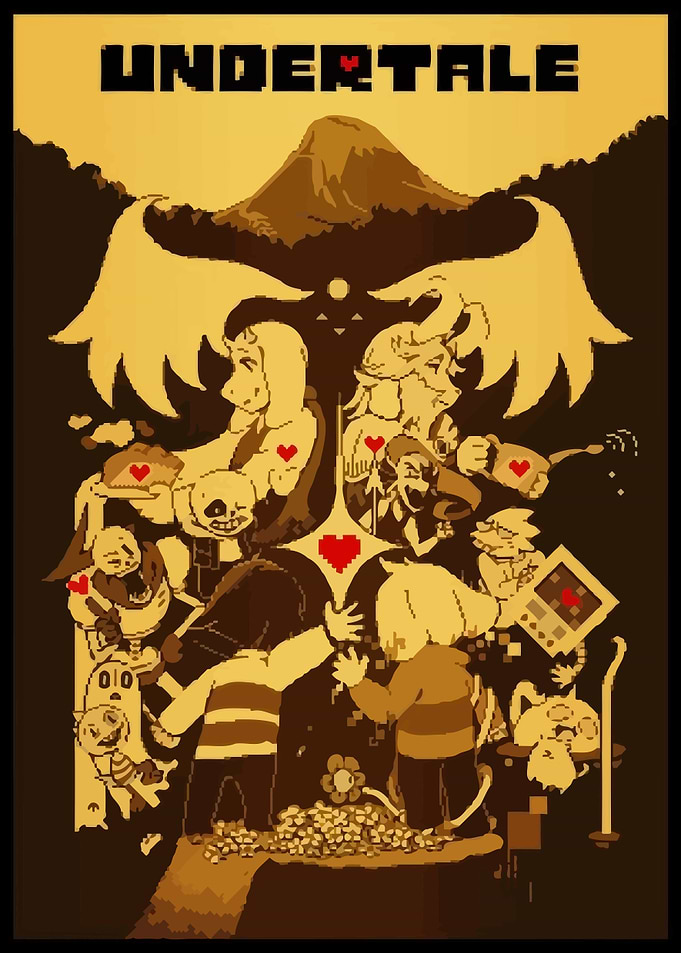 Undertale characters poster