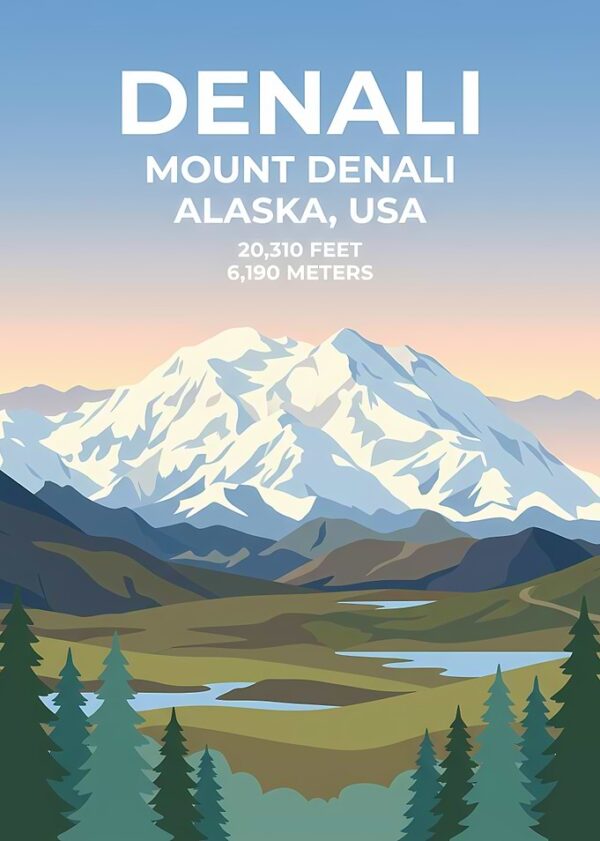 Denali Mount Denali Alaska USA Poster