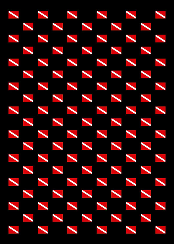 Diving Flag Poster