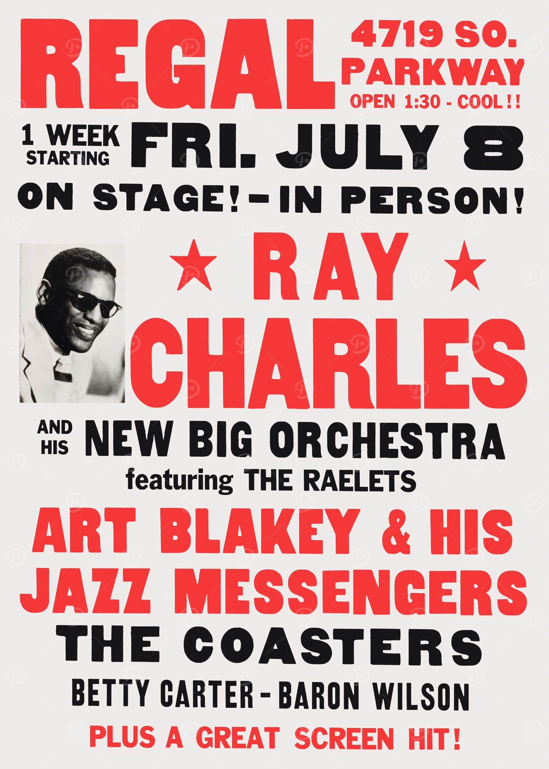 Ray Charles Concert Poster