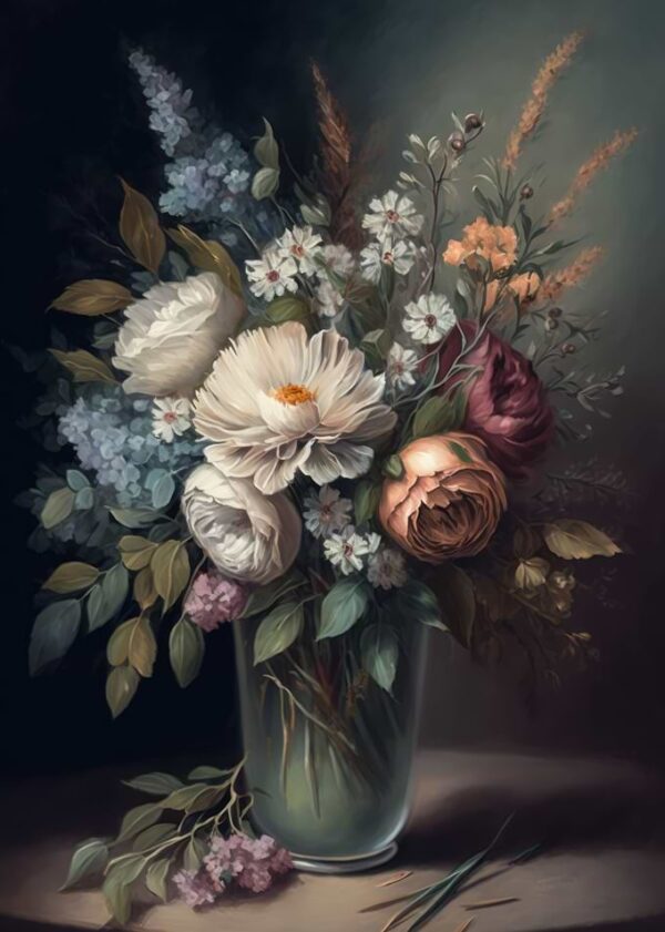 Flower Still Life Painting