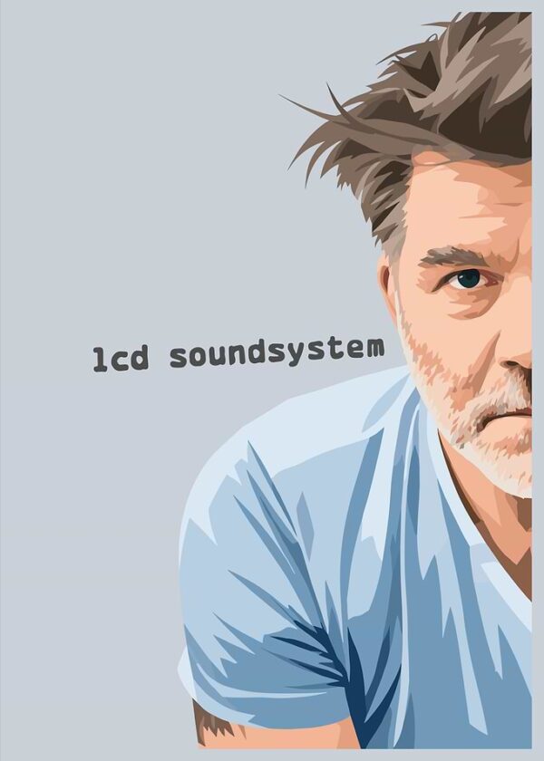 LCD Soundsystem James Murphy Minimalist Portrait