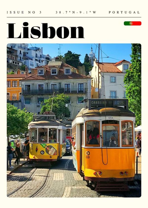 Lisbon Portugal Travel Art Poster