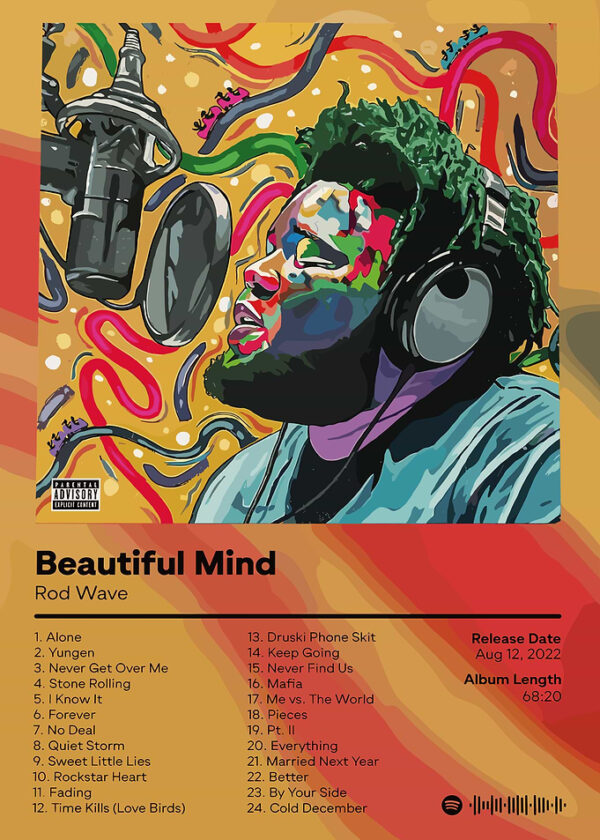 Rod Wave - Beautiful Mind Album Cover