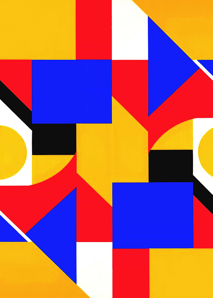 Geometric Abstract Art Artwork Poster