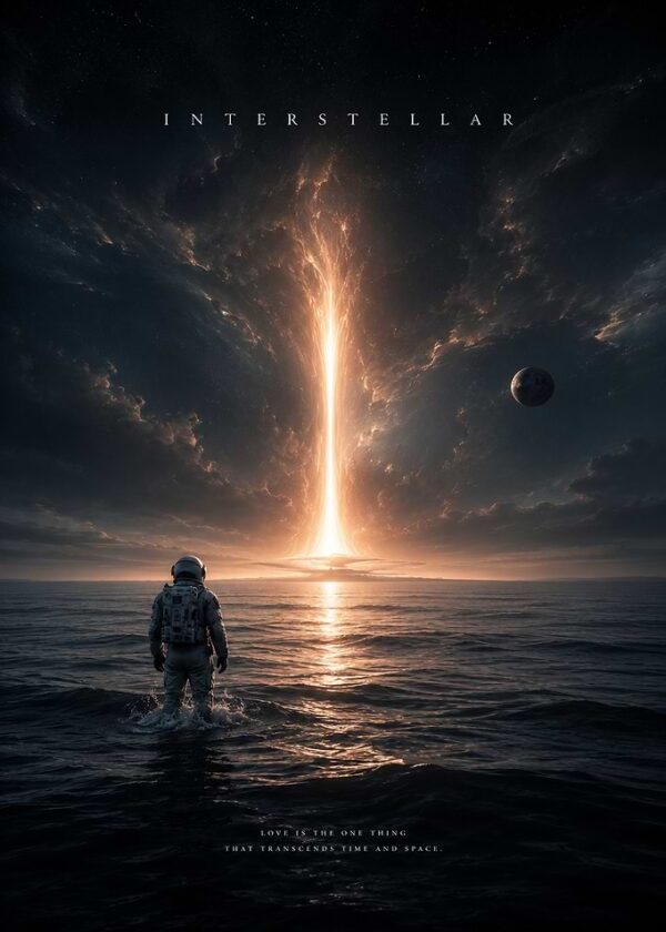 Interstellar Astronaut and Wormhole