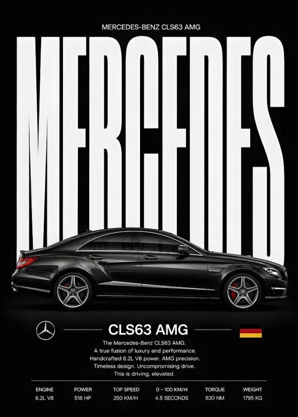 Mercedes-Benz CLS63 AMG Poster